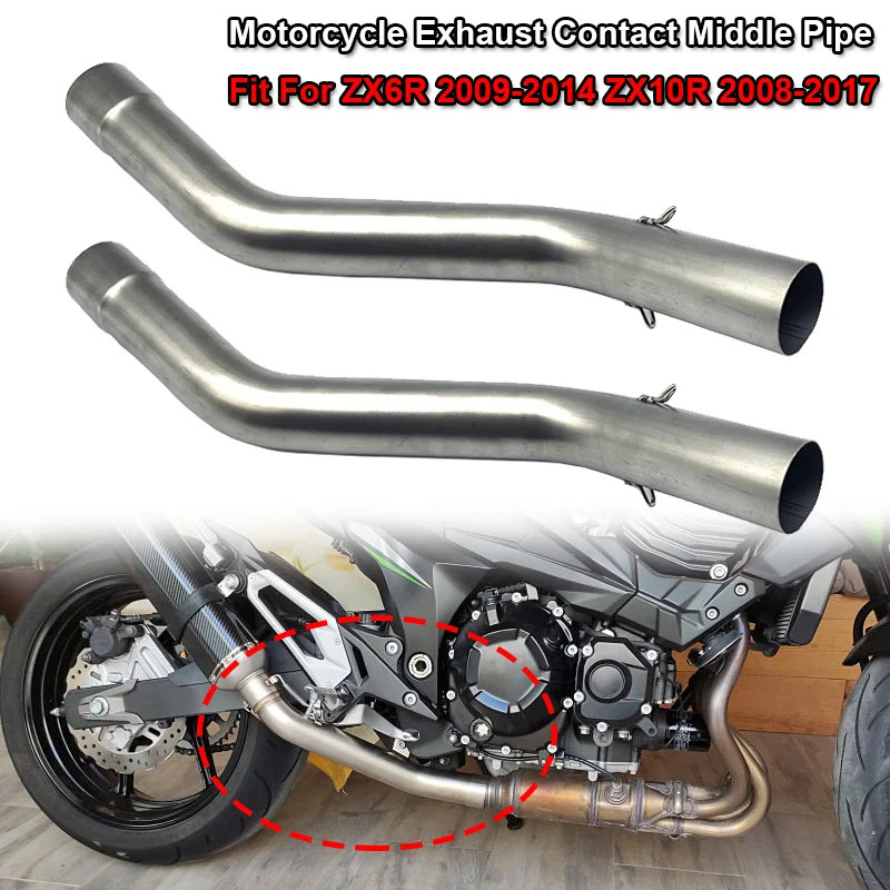 Fit For KAWASAKI ZX-6R ZX6R ZX 6R 2009-2014 ZX-10R ZX10R ZX 10R 2008-2017 Motorcycle Exhaust Contac