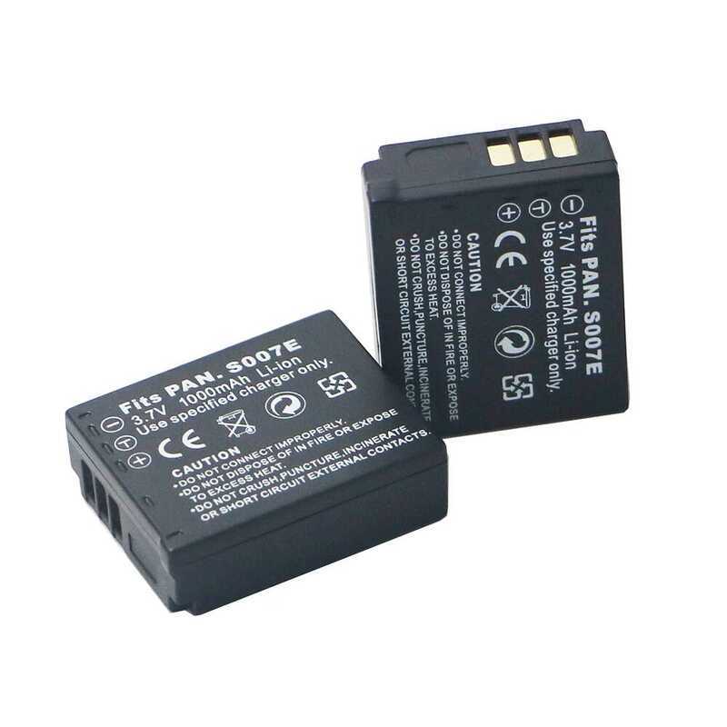 C 2Pcs Cga-S007e CGA S007e S007 S007a Bcd10 Camera Battery For DMC Tz1 Tz2 Tz3 Tz4 Tz5 Tz50 Tz15 Ba