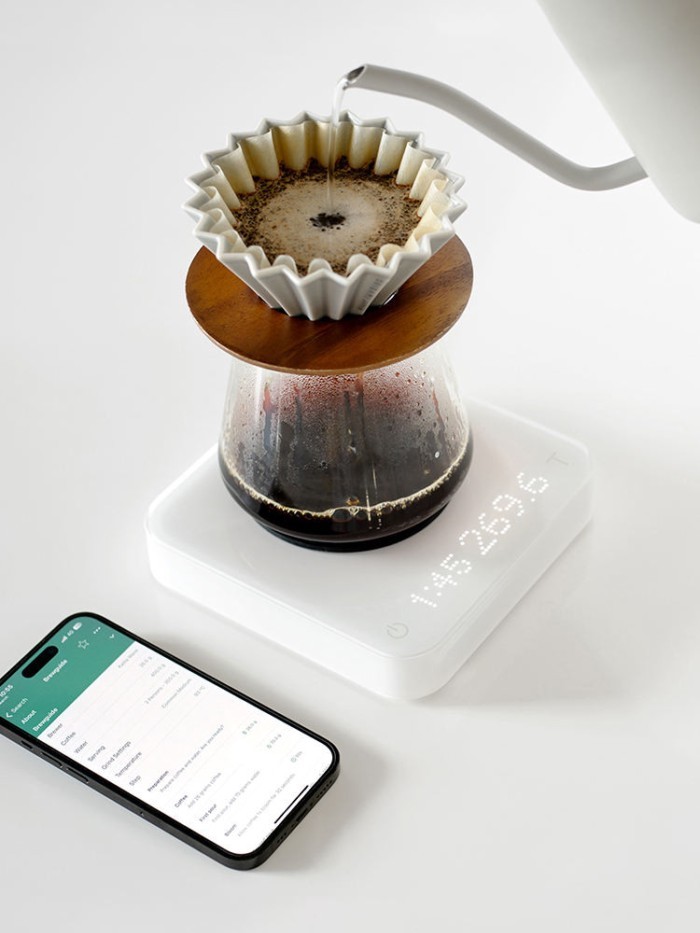 ACAIA เครื่องชั่งอิเล็กทรอนิกส์ A Scale Pearl S Italian Lunar Umbra สมาร์ทบลูทูธที่แม่นยํา Static Io