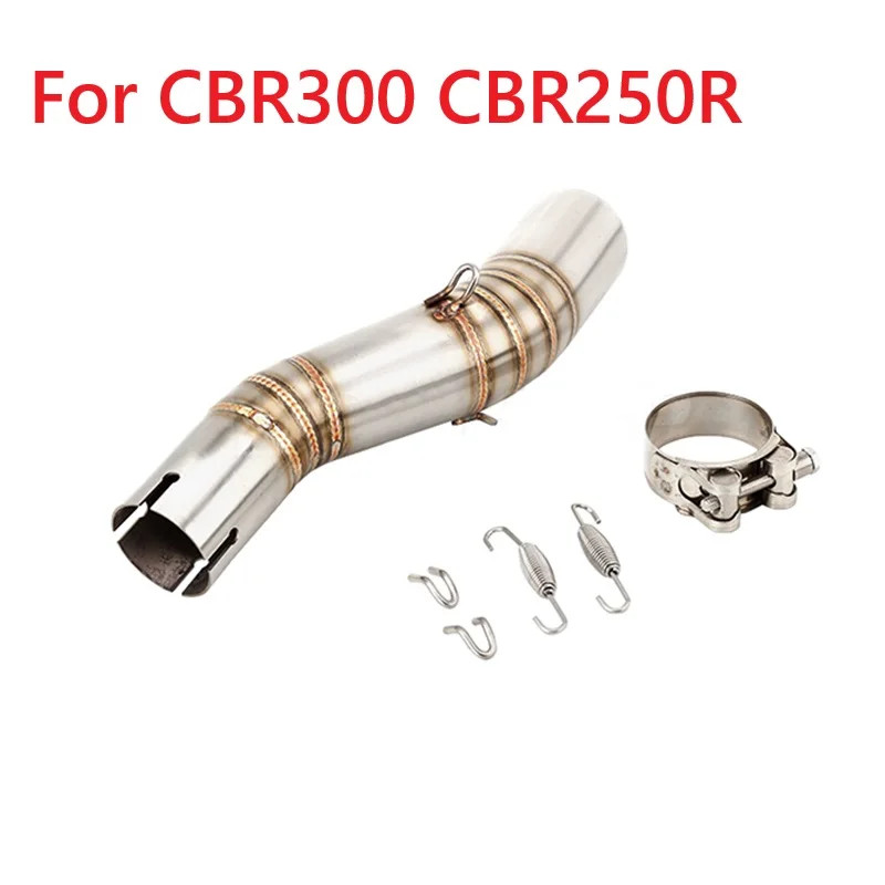 Slip On For Honda CBR250 CBR250RR 2017 2018 2019-2022 Motorcycle Exhaust Escape Systems Middle Link