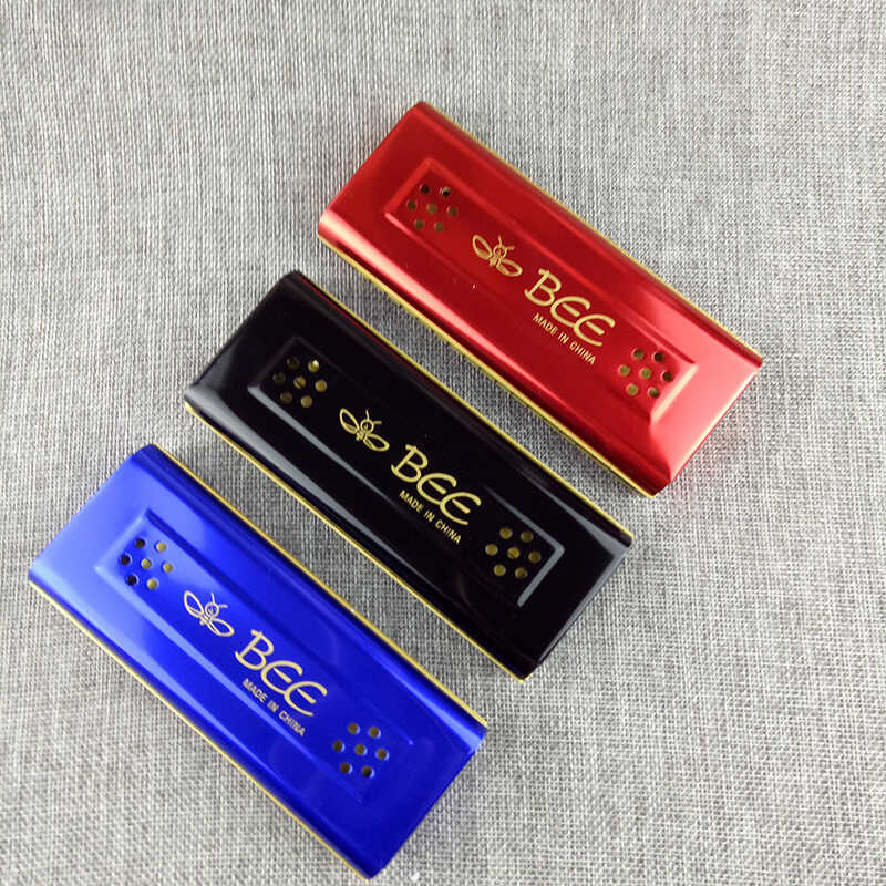 16 หลุม G-Tone C-Tone Double-Sided Dual-Tone Harmonica Bee หลากสี Dual-Tone