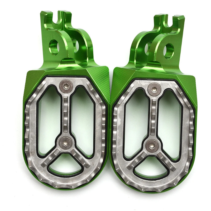 Wide Footrest Foot Pegs Steps For Kawasaki KX250 250F 05-07, KX250F KX450F KX250X KX450X KX450SR KX