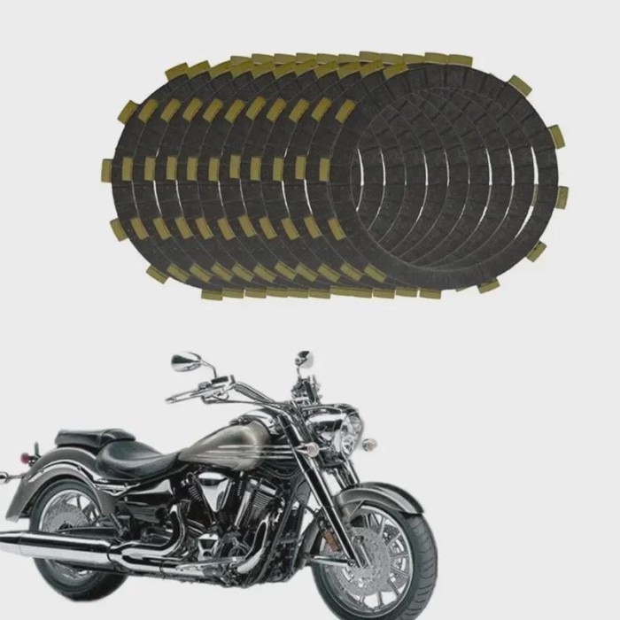For Yamaha XV1900 XV 1900 2006 #CP-0005 Motorcycle Engine Parts Clutch Friction Plates Kit Motorcyc