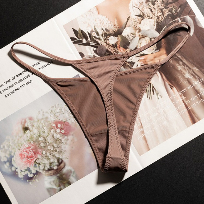ต่ําเอวสาว G String เสือดาวผู้หญิงกางเกงเซ็กซี่กางเกงทอง Ice SILK T-back ชุดชั้นในไม่มีรอยต่อชุดชั้นในหญิงขนาด S-XL