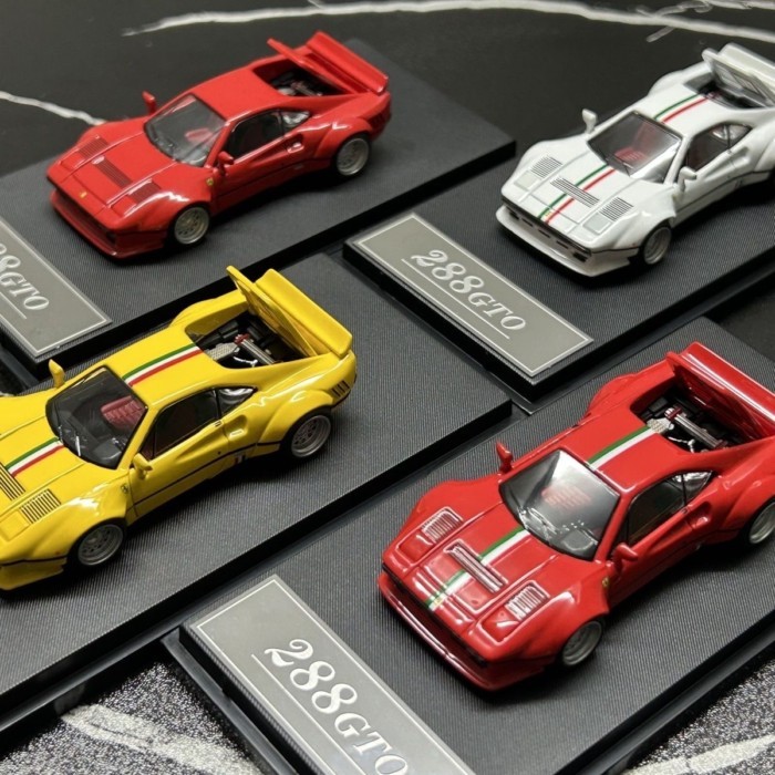 Hone Model 1: 64 Ferrari Horse Leap 288 GTO Wide Body จําลองรถรุ่น