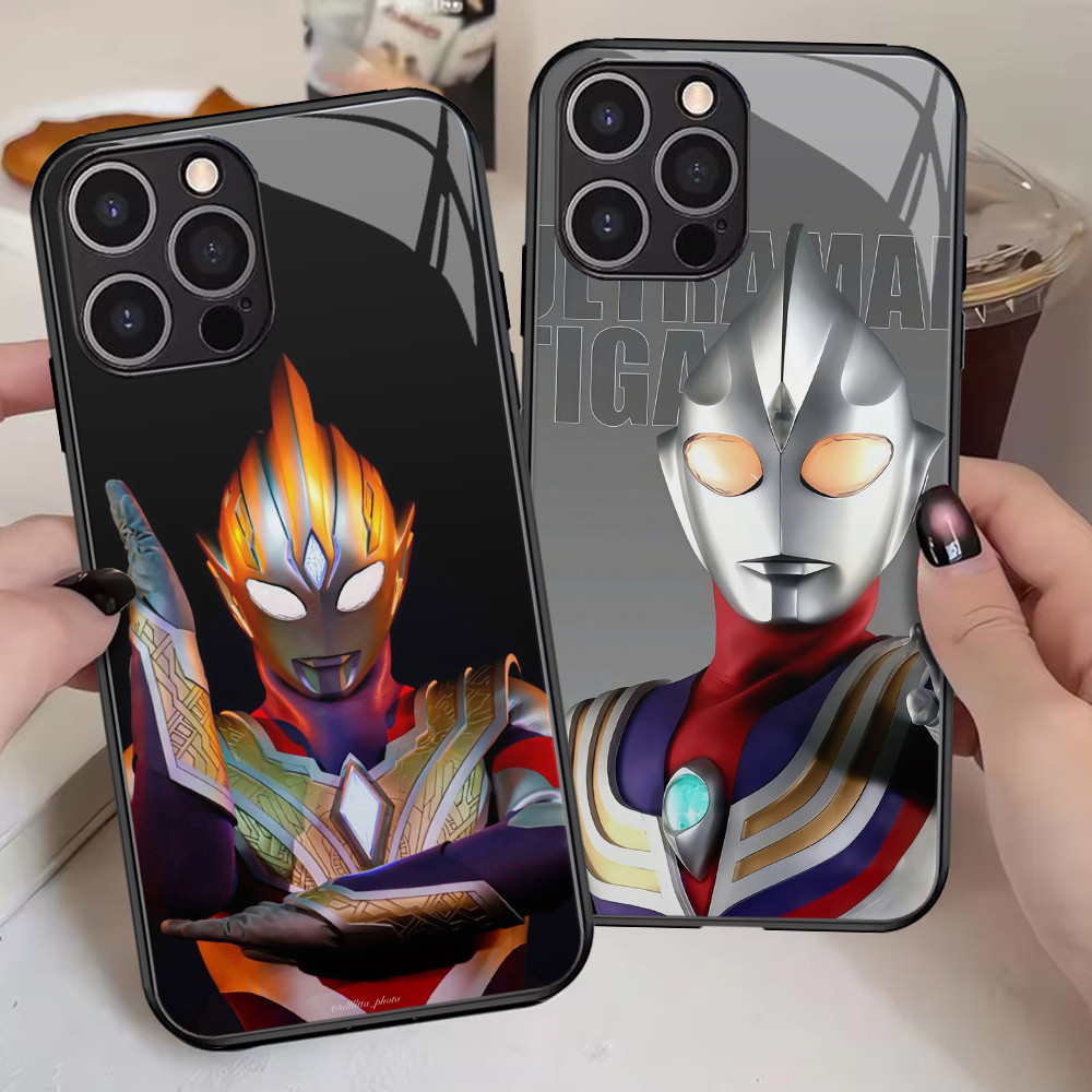 G-57 Ultraman HD Glass Casing สําหรับ iPhone 15 8 XR 6S XS 7 X 6 Plus Pro Max Case