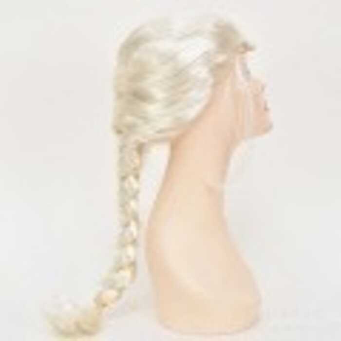 Lingqi อะนิเมะคอสเพลย์แช่แข็ง Elas Elas เจ้าหญิงจัดแต่งทรงผมวิกผม Braids ยุโรปอเมริกันแฟชั่น