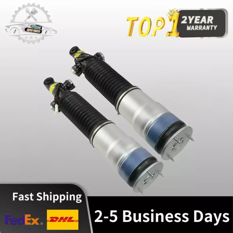 Pair Rear Air Suspension Shock Struts Fit BMW F01 F02 740i 750i 760i xDrive 2WD