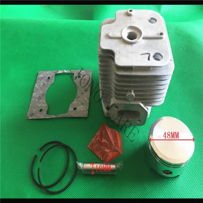 48F CYLINDER PISTON KIT 48mm FOR 1E48F 6300 2 STROKE 63CC GASOLINE MOTOR EARTH AUGER DRILLER LEAF B