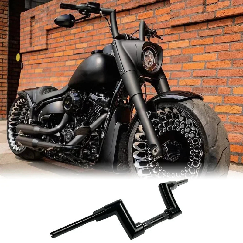 Motorcycle 51mm 2 inch to 1-1/4 inch custom handlebars 6" 8" Rise for Harley Fat boy 2007-2023 Brea