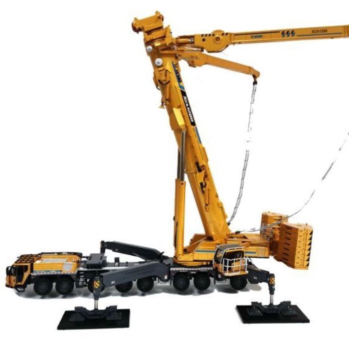 X Gong 1: 50 XCA1200 Tons All Ground Crane Crane Alloy Model Original Factory สีเหลือง#金色限量版