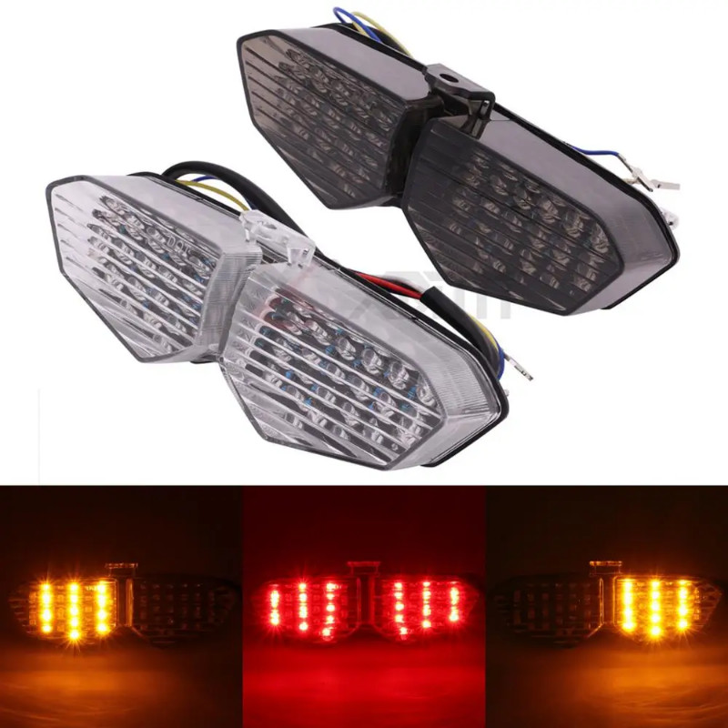Motorcycle LED Tail Light Brake Turn Signals Integrated For Yamaha YZF-R6 YZF R6 2003-2005 R6S 2006