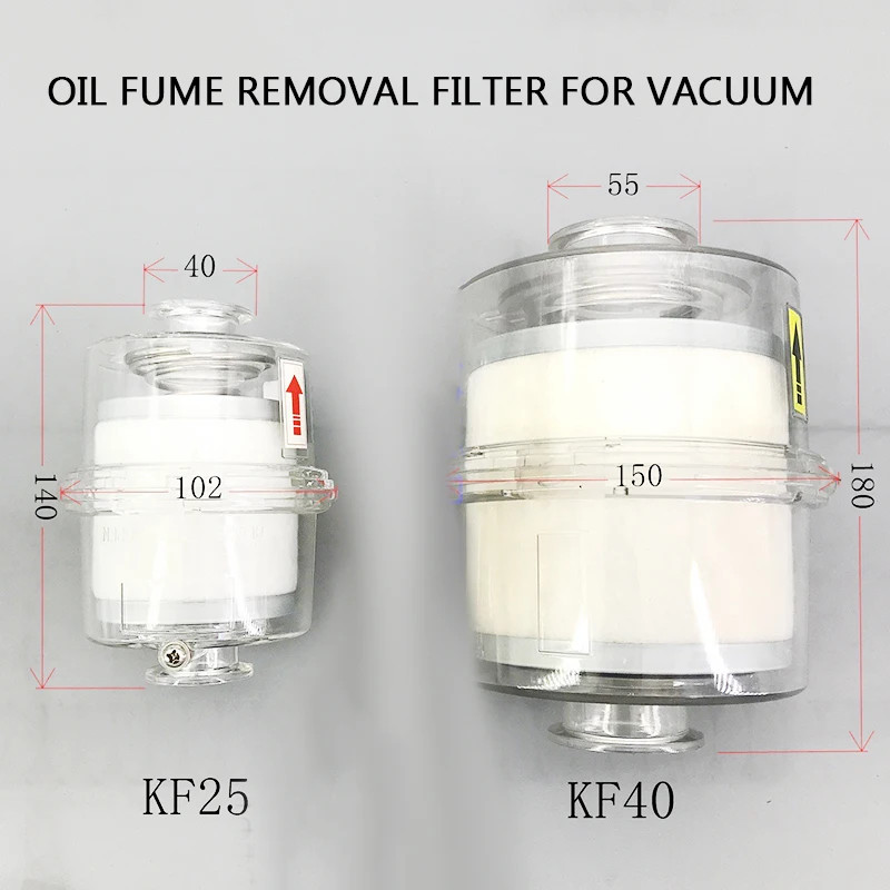 KF25 KF40 Series Vacuum Pump Oil Mist Removal Device Oil Mist Separation Exhaust Filter Interface