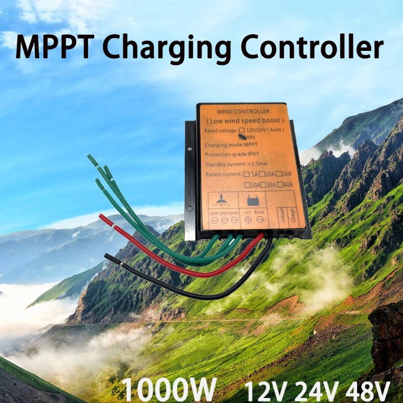 MPPT Solar Tracker Wind Solar hybrid Charge Controller MPPT 12V 24V 48V Battery Regulator 50A 58.3A
