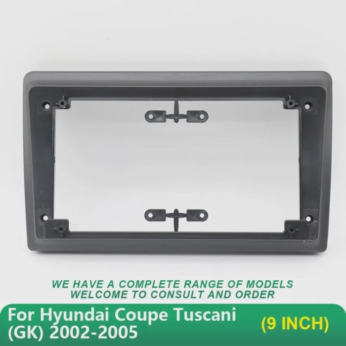 Car Audio Fascia Frame 9 Inch Adapter for Hyundai Coupe Tuscani (GK) 2002-2005 Android Radio Dash F