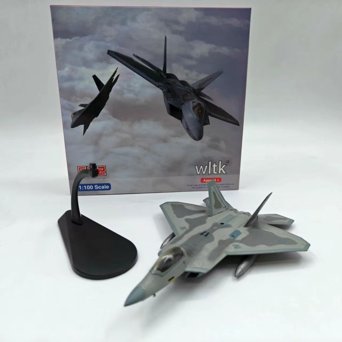 1: 100 American F22 Raptor Stealth Fighter จําลองเครื่องบินเครื่องบินรุ่นเครื่องประดับทหารสะสมผลิตภั