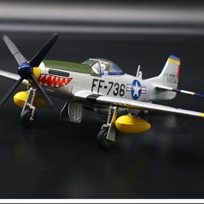1/48 Flying Tigers P51 โมเดลเครื่องบินโลหะผสม