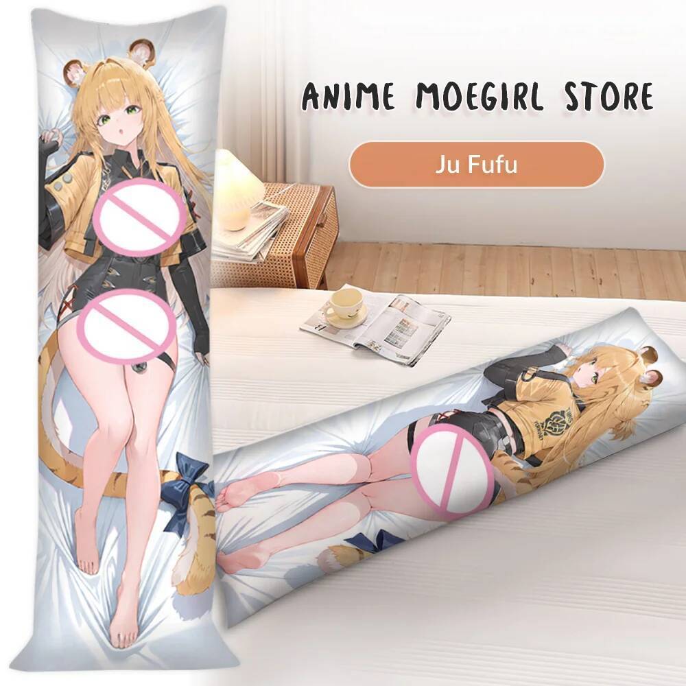 Zenless Zone Zero Ju Fufu น่ารักกอดปลอกหมอน Fullbody อะนิเมะ Dakimakura ฝาครอบ Otaku เบาะครอบคลุมสอง