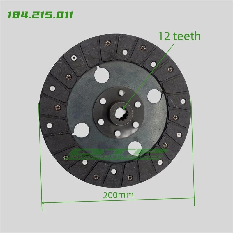 184.21S.011,PTO clutch disc( 12-teeth ), JINMA/JM Tractor Parts, Jinma JM184 / JM204 / JM224 tracto