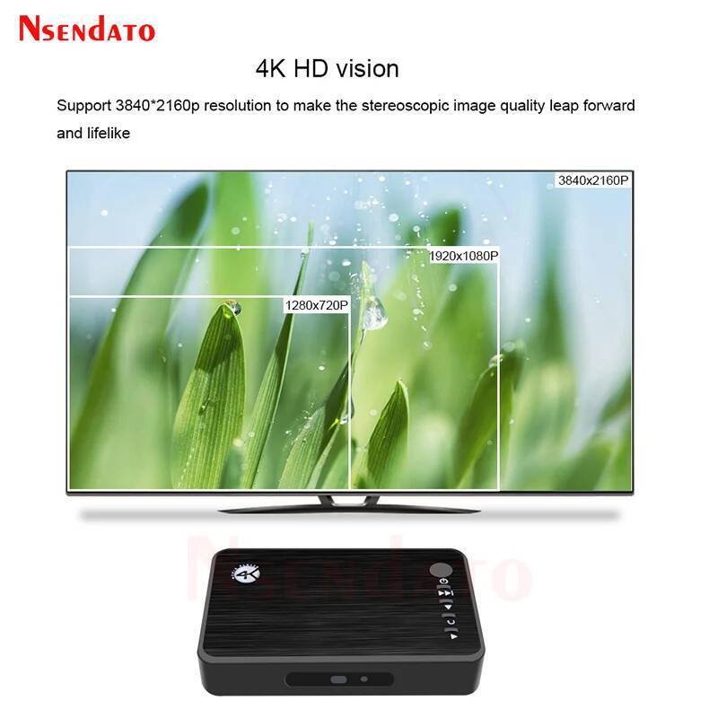 4K Ultra HDD Media Player สําหรับรถยนต์ TV SD MP3 USB ภายนอก HDD U Disk Full HD H.265 MultiMedia Med