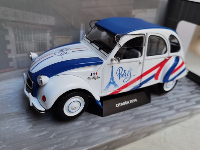 SOLIDO 1/18 CITROEN 2CV6 1982 CITROEN โมเดลรถโลหะผสม