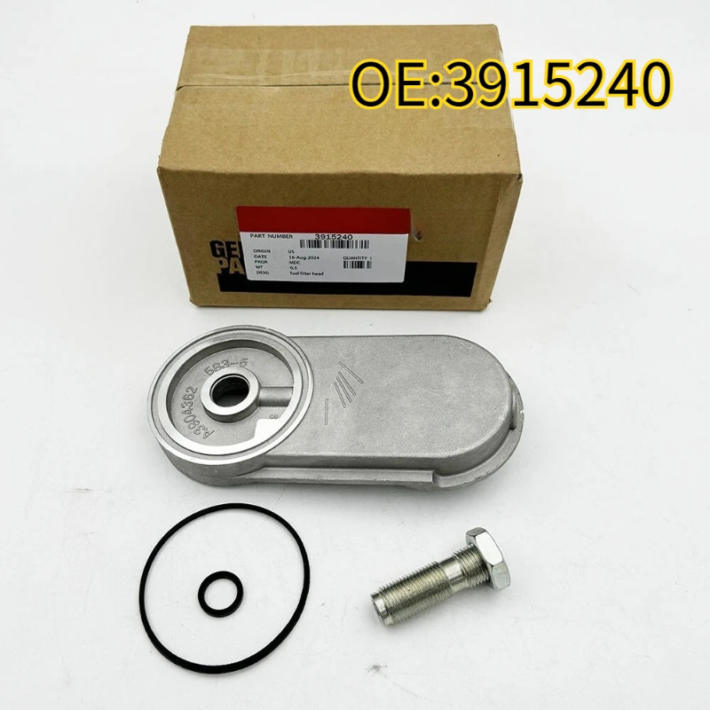 For 3915240 Fuel Filter Head Cummins 6BT 5.9L 12V 3.9L 6C FS1280 FF5052