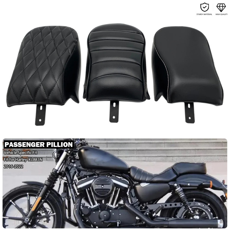 Motorcycle Seat Passenger Pillion Rear Saddle Cushion For Harley Iron 883 XL883N XL 883N XL883 48 S