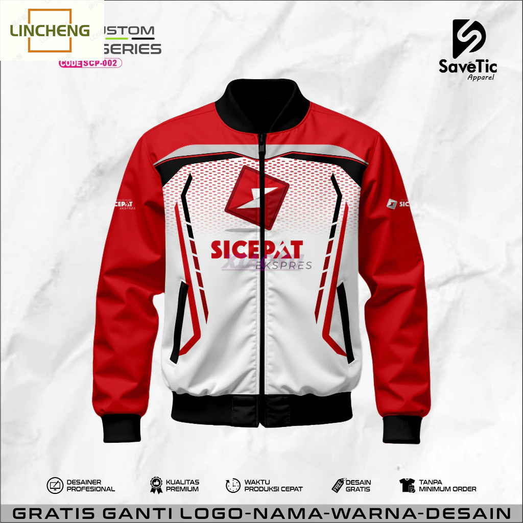 Jaket Sicepat Express พิมพ์เต็มแบบสับลีม/Jacket Sicepat Express/Jaket ที่กำหนดเอง/Hoodie/Bomber/Trac
