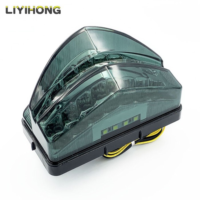 For Honda CBR600F4i CBR 600 F4i 2001 2002 2003 Chrome Rear Tail Light Brake Turn Signals Integrated