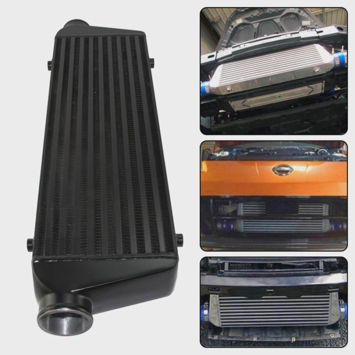Bar & Plate FMIC Intercooler Universal Aluminum In/outlet 2.5" inch 64mm Turbo Engine 450HP to 35PS