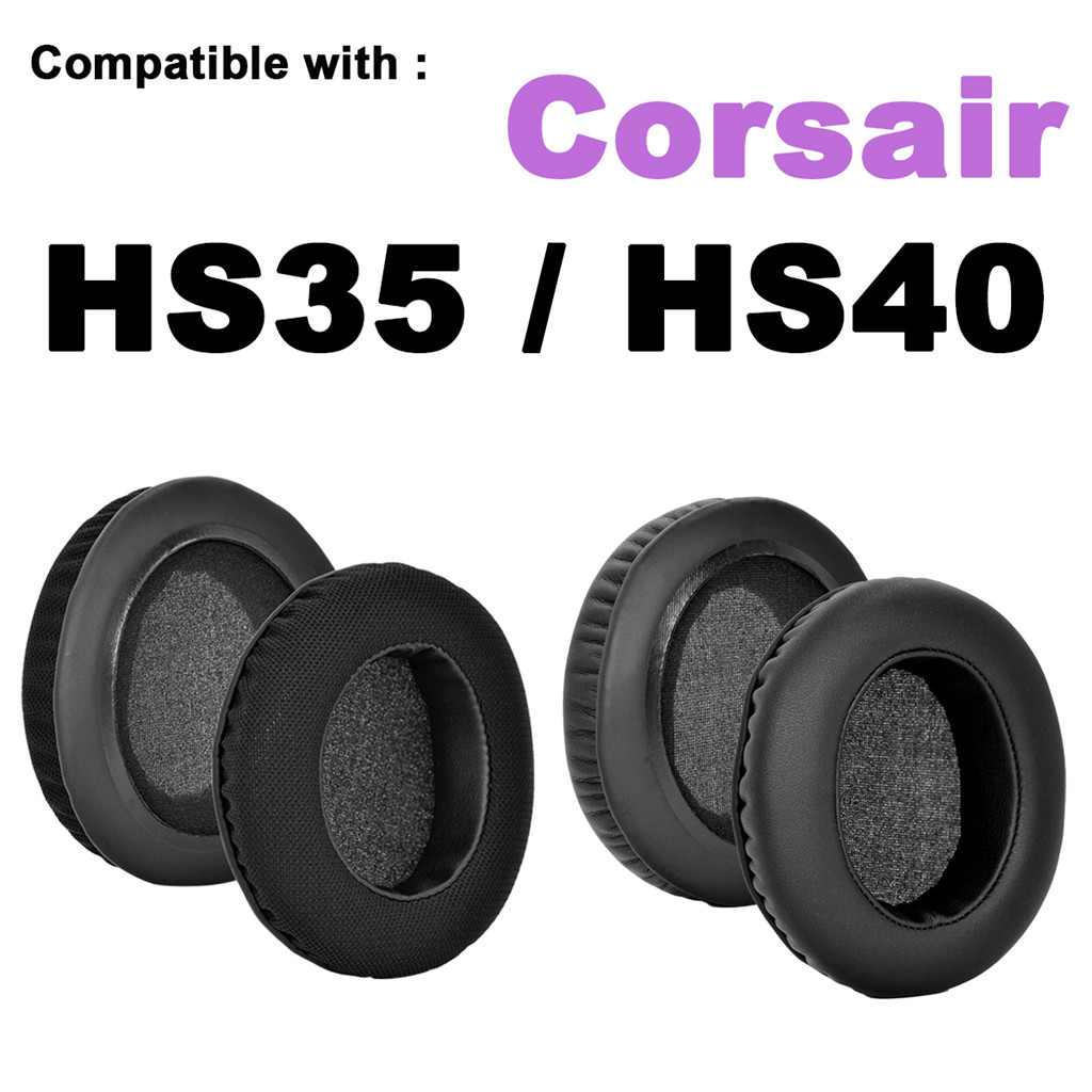 เหมาะสําหรับ Corsair HS35 HS40 เปลี่ยนหูฟังฟองน้ํา earflap แผ่นรองหูฟัง