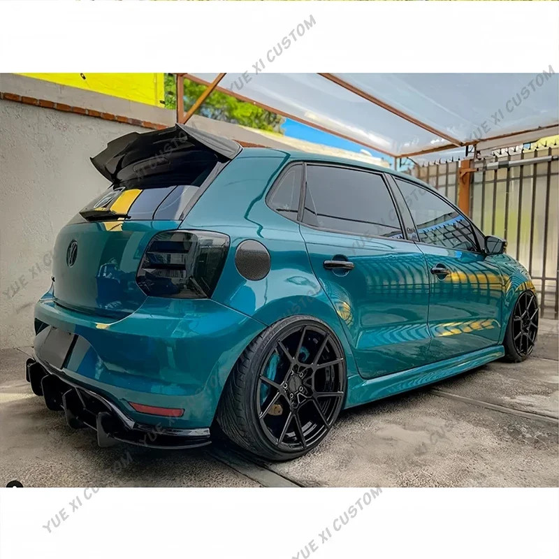 For VW Polo MK5 6R 6C TDI TSI GTI R 2009-2017 Batman Style Rear Trunk Boot Roof Spoiler Wing Rear S