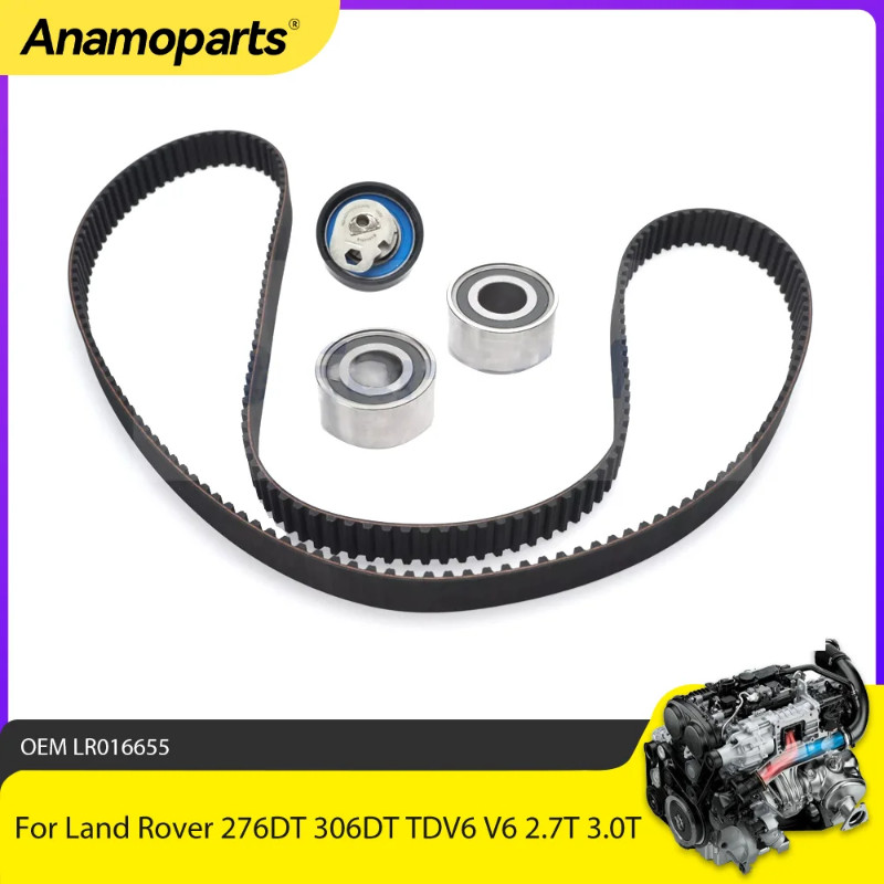 Engine Parts Timing Belt Kit Fit 2.7 T 3.0 T For Land Rover 276DT 306DT TDV6 AJV6D V6 2.7T 3.0T Die