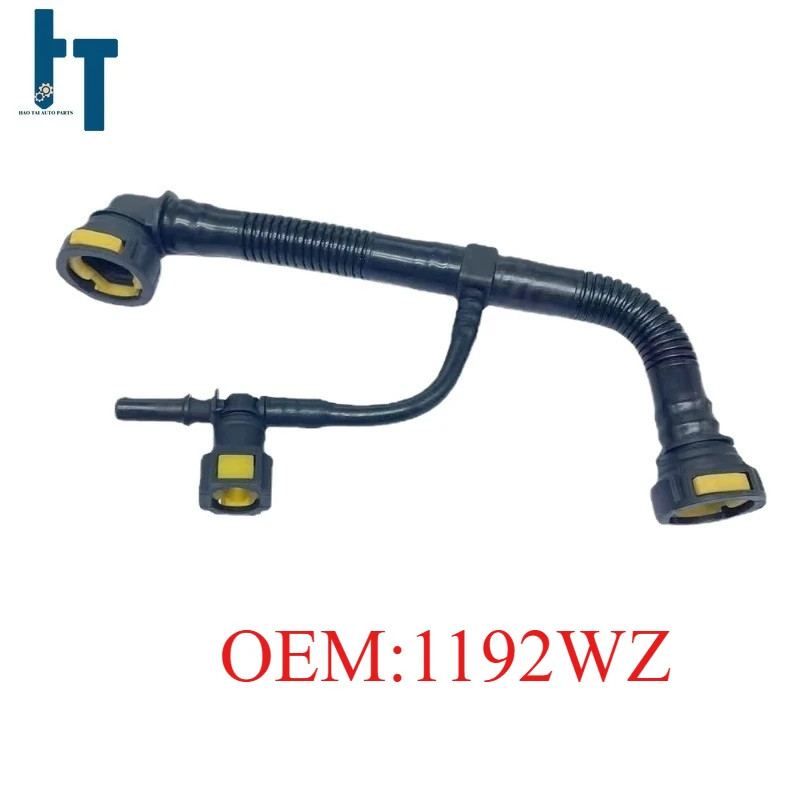 1192WZ 1192.WZ  Engine Vest Hose Cylinder Head Cover Oil Breather Pipes for Peugeot 1007 206 SW 207