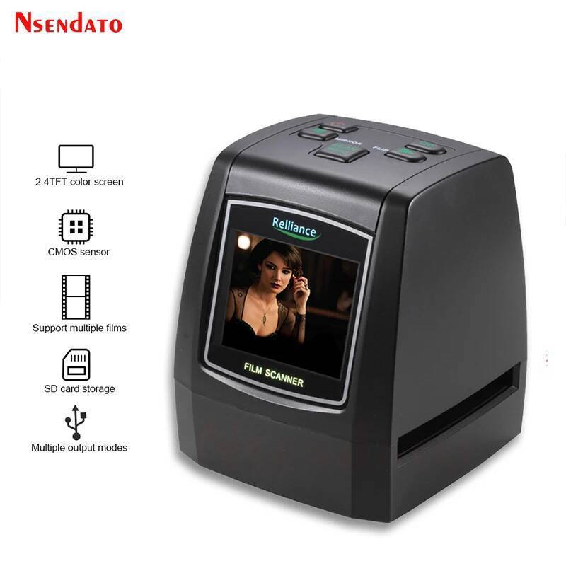 ความละเอียดสูง 14MP/22MP 110 135 126KPK Super 8MM Negative Photo Scanner 35 มม.2.4 "LCD สไลด์ฟิล์ม S