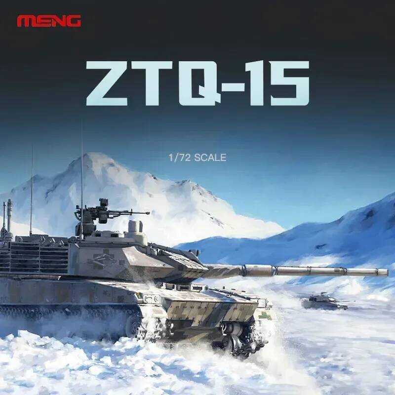 C MENG 72001 Assembly Tank Model 1/72 Scale China Ztq15 Light Tank Military Model Building Kits DIY