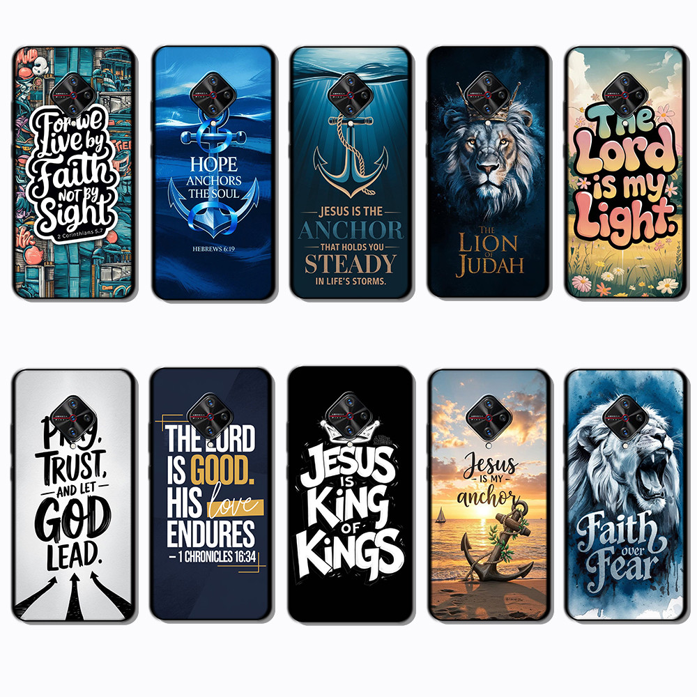 Vivo S1 Pro x50 lite Y9S EB12 The Bible เคสโทรศัพท์สีดําแบบนุ่มทันสมัย