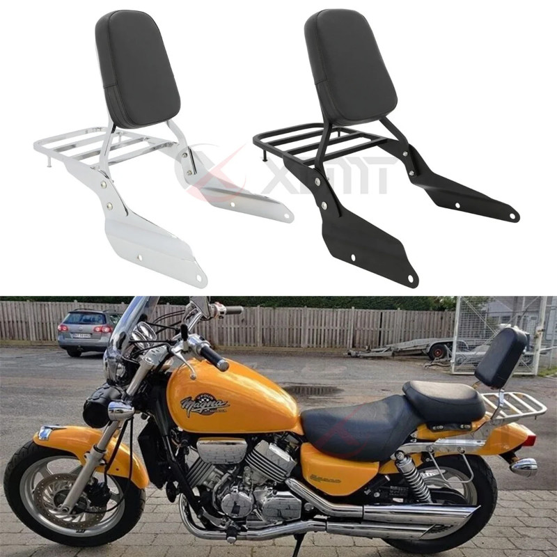Motorcycle Backrest Sissy Bar Pad Luggage Rack For Honda Magna VF 250 VF250 1995-2007 VF 750 VF750
