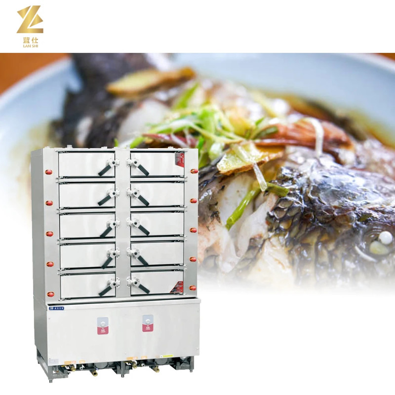 Commercial Seafood Steamed Cabinet 10 Deck Induction Seafood Steamer For Steaming Rice Fish Vegetab
