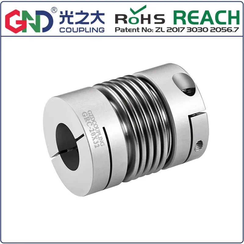 2025 Bellows Coupling Clamp Series 5mm Shaft Coupling Zero Backlash Generator Servo Motor Spring Qu
