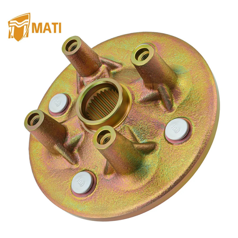 Front Wheel Hub & Bolts for Yamaha Rhino 450 YXR450F 2006-2009 Rhino 660 YXR660F 04-07 Rhino 700 FI