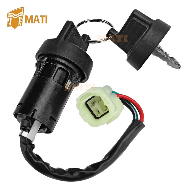 MATI Ignition Key Switch for Kawasaki KFX50 KFX90 2007-2023 27005-Y002 27005-Y001 Warranty 1 year E