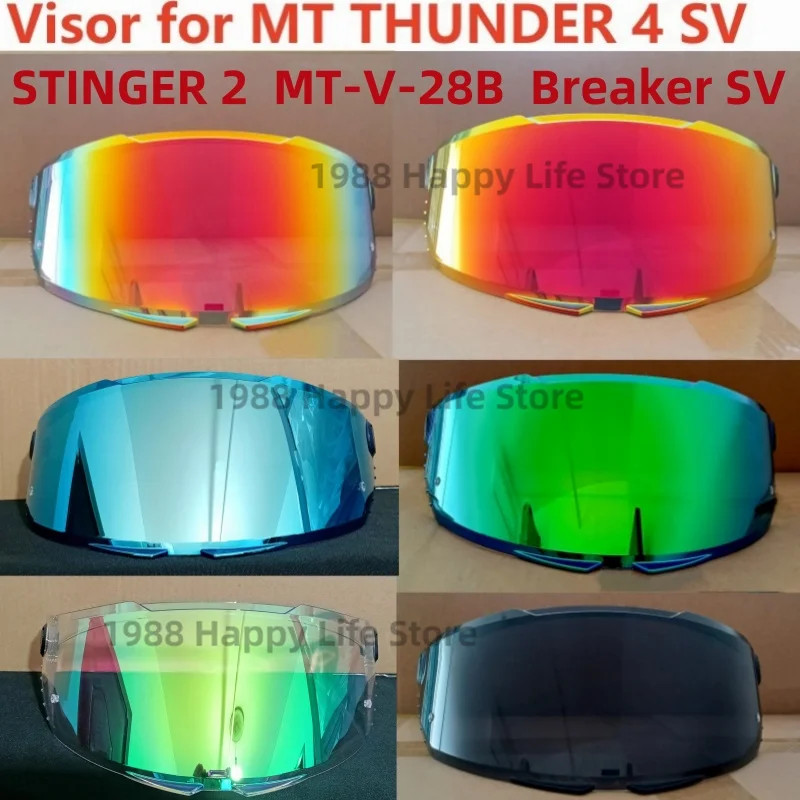Helmet Visor Shield for MT THUNDER 4 SV STINGER 2 MT-V-28B Breaker SV Motorcycle Helmet Lens Glasse