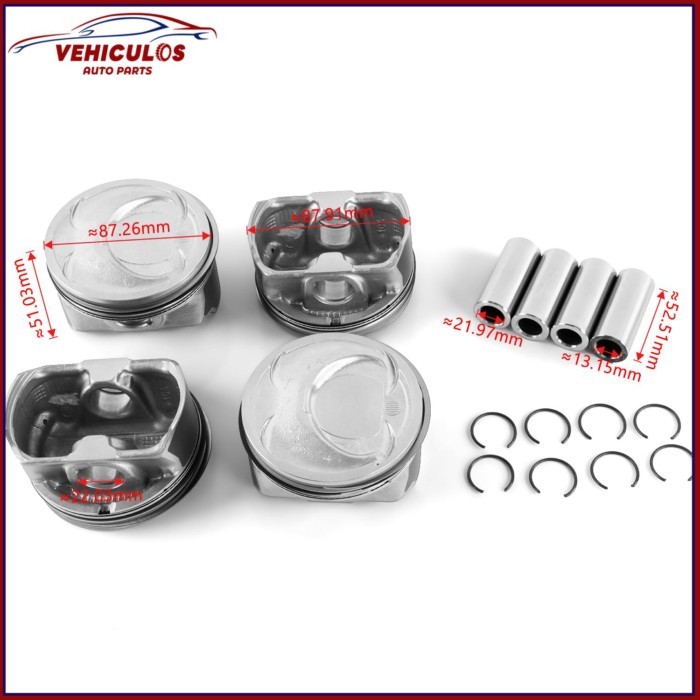 G4KJ 2.4 Engine Pistons Rings Set 230402G500 234102G500 For Kia Optima Sorento Hyundai Sonata 2.4L