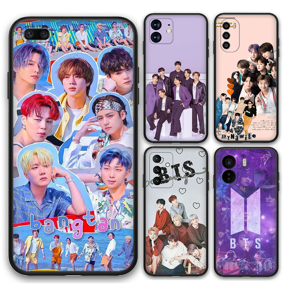 Samsung Galaxy J2 J5 J7 Prime J7 Core J7Pro J730 9T9L Bts ซิลิโคนอ่อนนุ่มฝาครอบ TPU สีดํา
