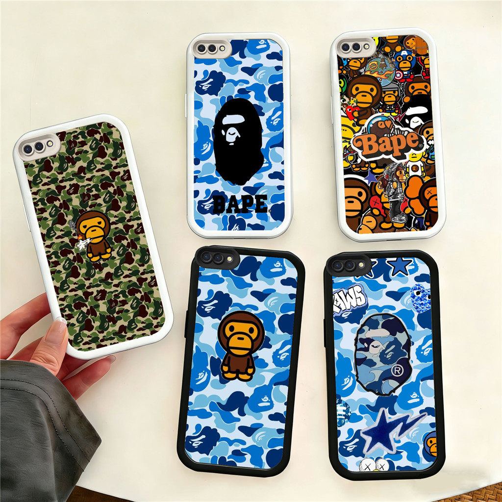 VK4 bapeปลอกสําหรับเคสซิลิโคนอ่อนนุ่มOPPO Reno 2 8 8Z 7Z 8T 9i 7 Pro Lite 5GวัสดุTPU