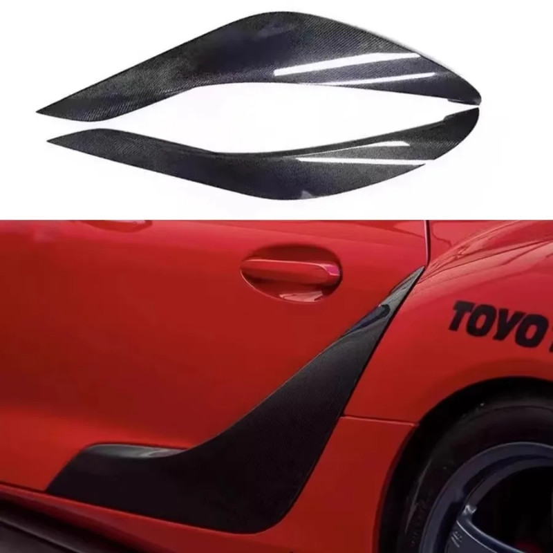 For Toyota Supra A90 A91 MK5 Carbon fiber car door panel decorative strip Fender Door panel trimDec