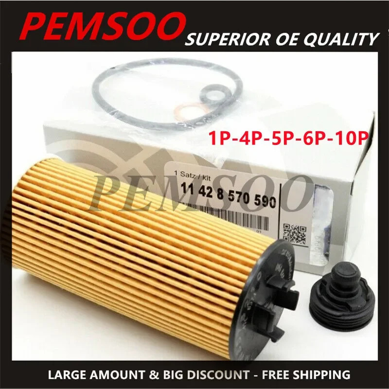 Engine Oil Filter Element For BMW F45 F46 F48 Mini F56 F54 OX815D / HU6015Z / 11 42 8 570 590 / 114