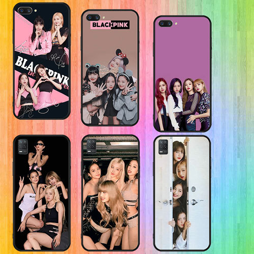 นุ่มสีดํา OPPO A74 F19 Pro Plus R9 F1 R9S A16 A16S A3X A40 A60 A80 A3pro BLACKPINK เคสโทรศัพท์