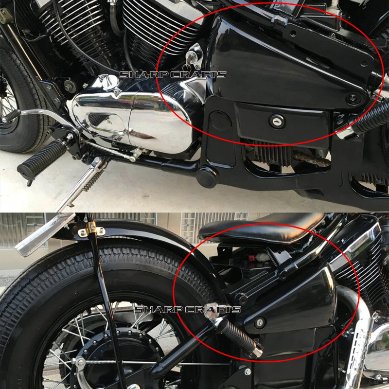 Motorcycle Accessories Battery Side Covers Frame Guard Fairing For Kawasaki Vulcan 400/800 VN400 VN